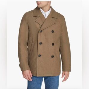 DOCKERS mens Wool Blend Peacoat | Medium